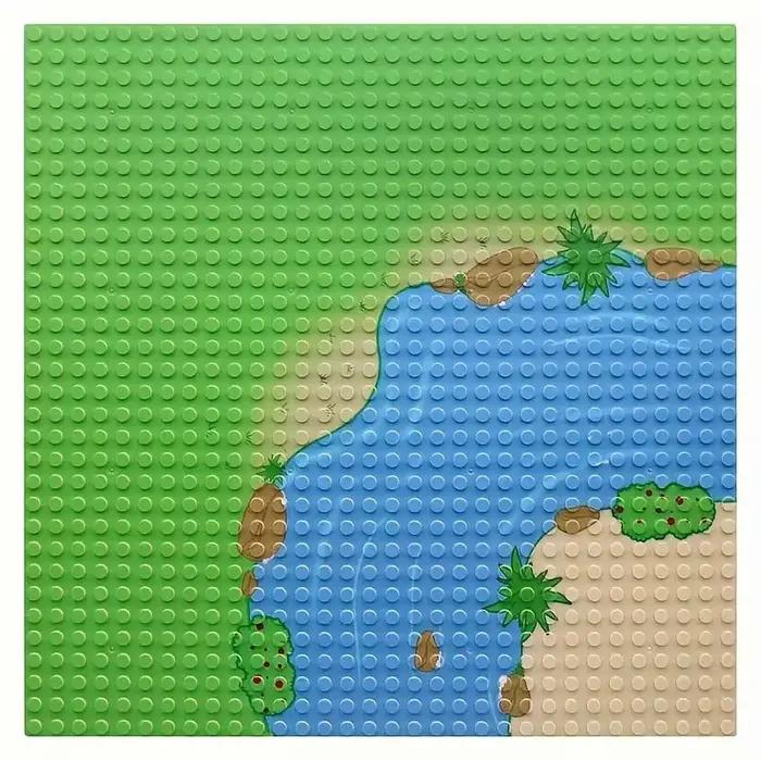 Grande plaque de base multicolore universelle compatible avec toutes les principales briques de cons