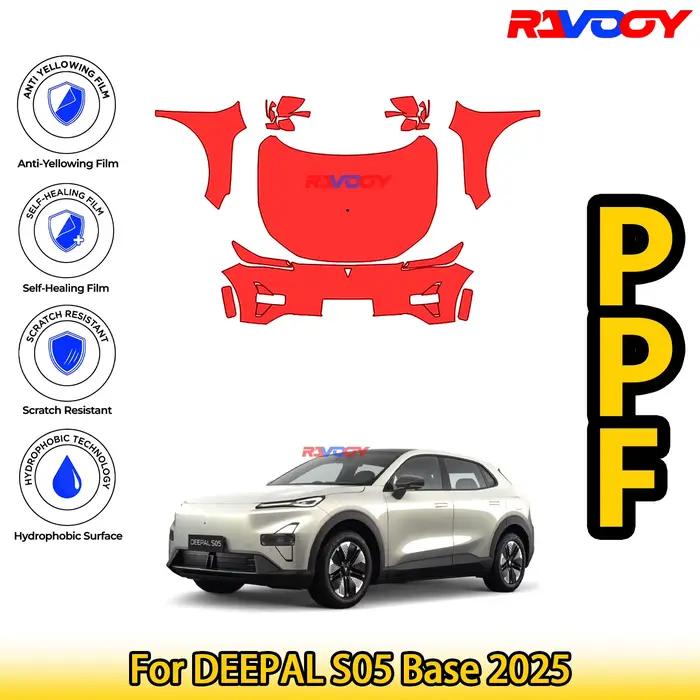 Kit PPF avant prédécoupé noir mat brillant pour DEEPAL S05 Base 2025, Film de Protection de peinture