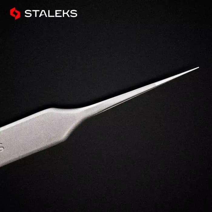 STALEKS Pro – pincettes droites et incurvées en acier inoxydable de haute précision, série TE, outil