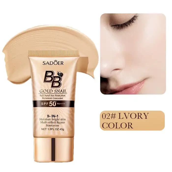 SADOER or escargot crème solaire BB fond de teint correcteur crème d'isolation hydratante SPF50 + PA