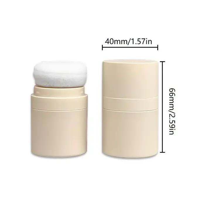 1 pièce Mini boîte vide rechargeable de 10 ml pour poudre libre avec houppette, étui cosmétique DIY
