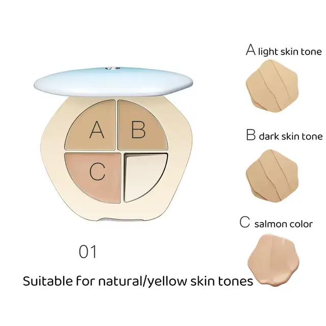Palette de correcteurs tricolores TIMAGE, texture crémeuse, maquillage pour le visage, 5g