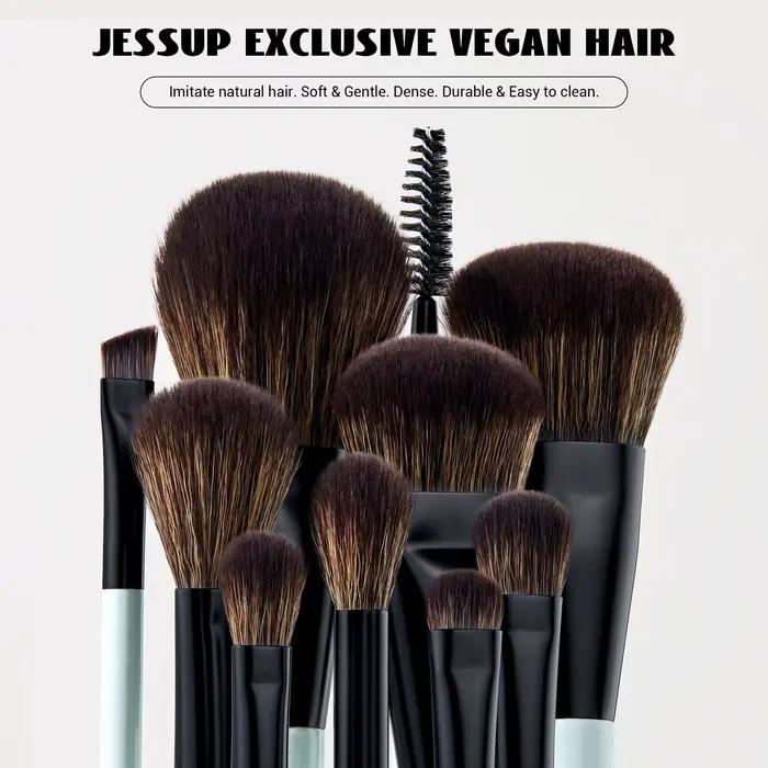 Jessup ensemble de pinceaux de maquillage pinceaux de maquillage Double face fond de teint Contour B
