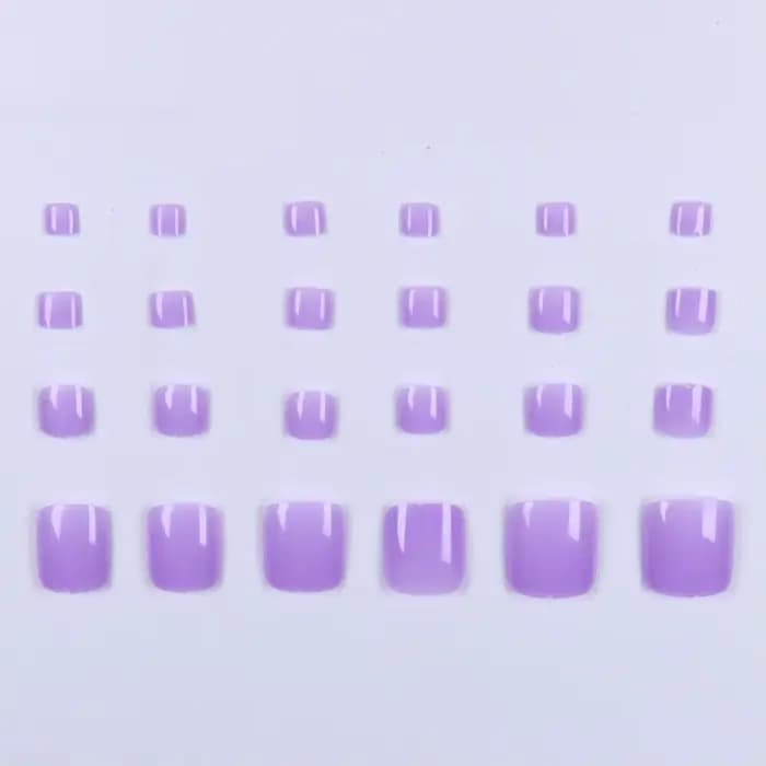 Ongles de Type presse 48 pièces, faux ongles carrés et de presse de taille moyenne, faux ongles poin