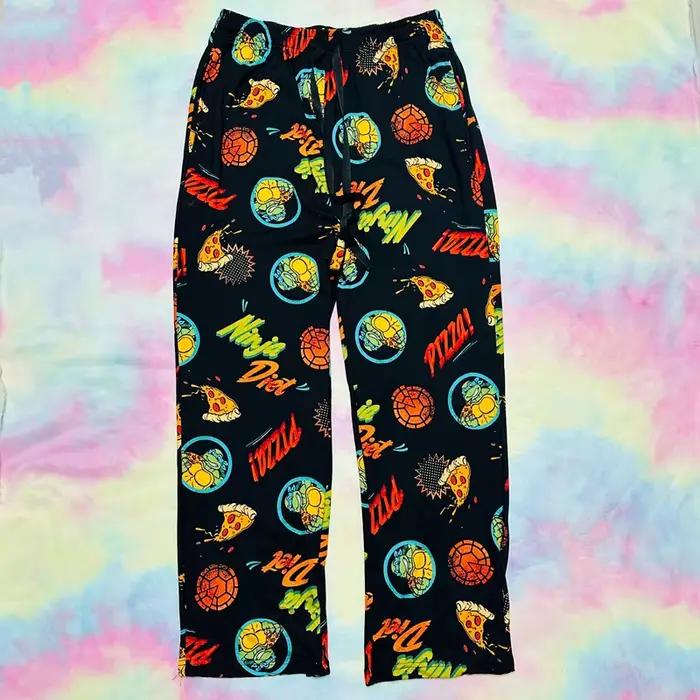 Pantalons de pyjama pour hommes, pantalons de dessin animé, jachère peut l'extérieur, taille moyenne