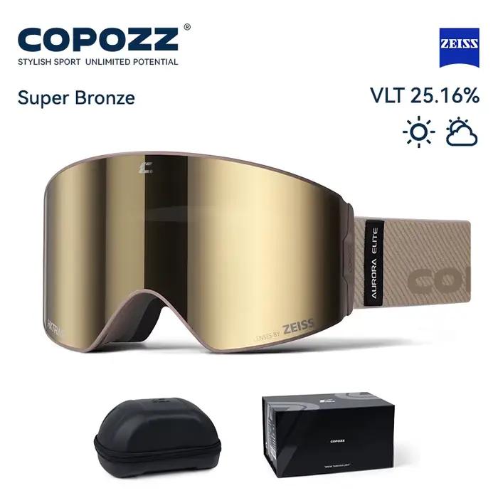 COPOZZ 2026 Nouvelles Lunettes de Ski Professionnelles avec Lentilles ZEISS, Magnétiques à Changemen