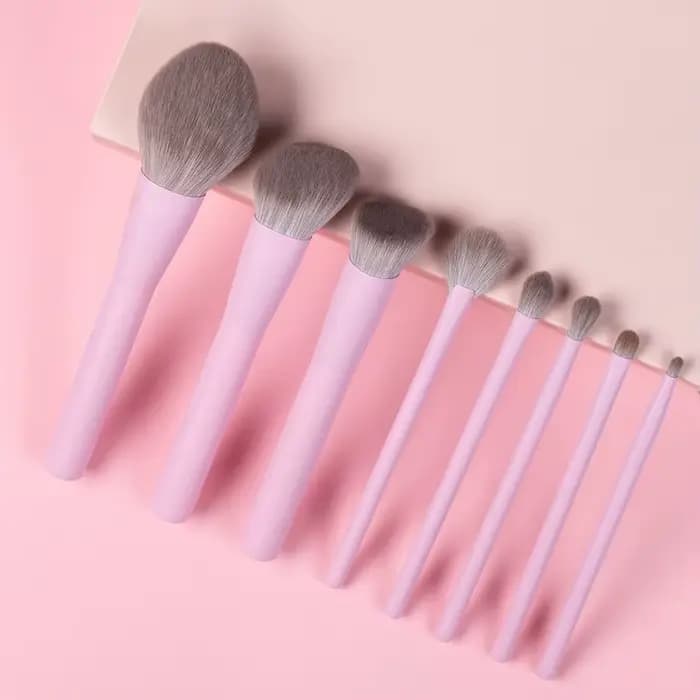 Ensemble de pinceaux de maquillage en cheveux synthétiques, pinceau végétalien, outil de beauté pour