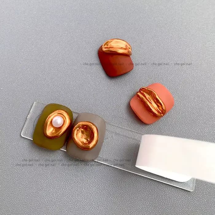 24 pièces/1 feuille de ruban adhésif pour faux ongles, présentoir de colle Double face collée, spect