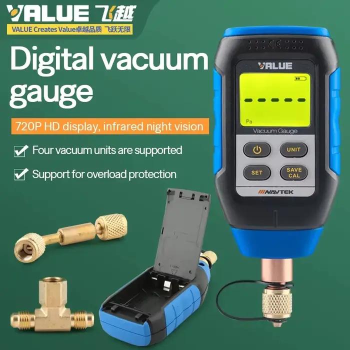 Valeur VMV-1 jauge à vide numérique intelligente système de réfrigération de laboratoire jauge à vid
