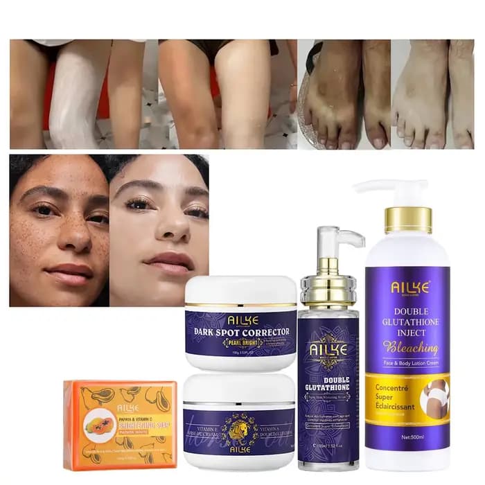 AILKE Wiltshire-Soins pour la peau endoloris avec double glutathion, éclaircissant, hydratant, élimi