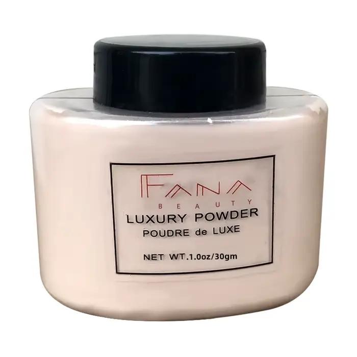 Poudre fixante FANA Banana, 4 couleurs, translucide, mate, longue tenue, non-cristallisante, contrôl