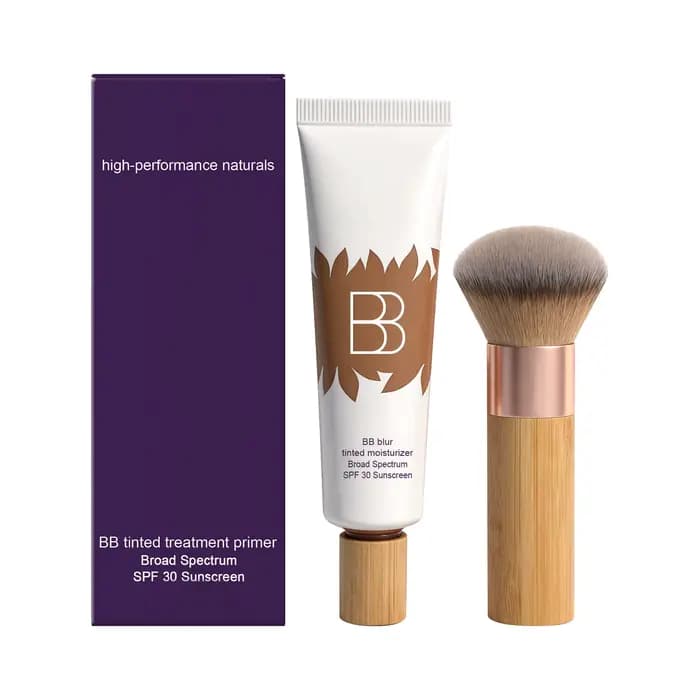 Fond de teint BB crème, écran solaire SPF 30, fini mat naturel, waterproof, longue tenue, base de ma