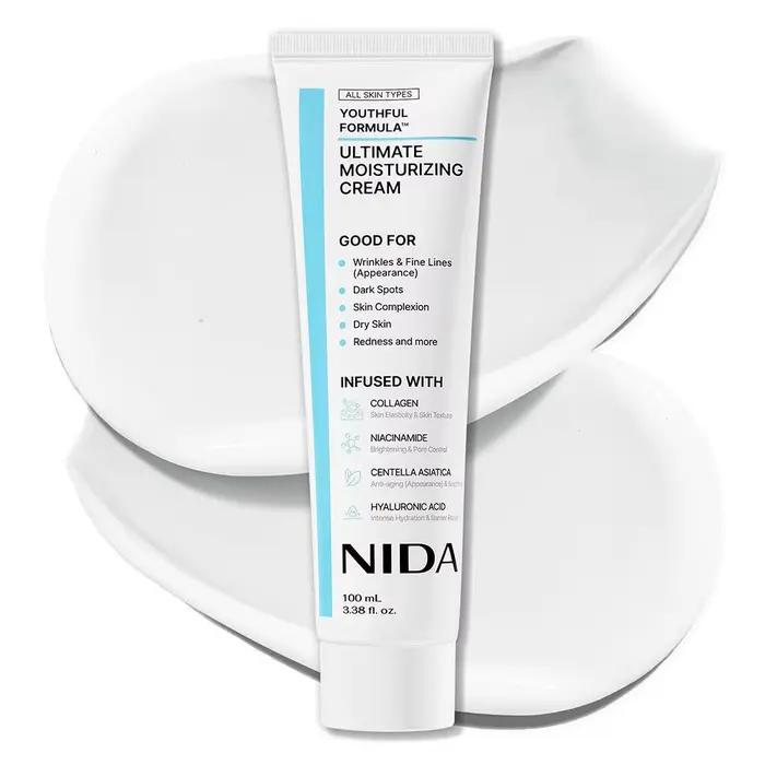 Crème NIDA Collagène Niacinamide Centella Asiatica 100ml – Formule Jeunesse – Hydratation Ultime – R
