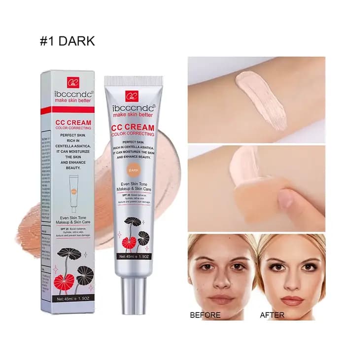 CC crème correctrice de couleur pour le visage, Centella Asiatica, réparation BB crème, correcteur n