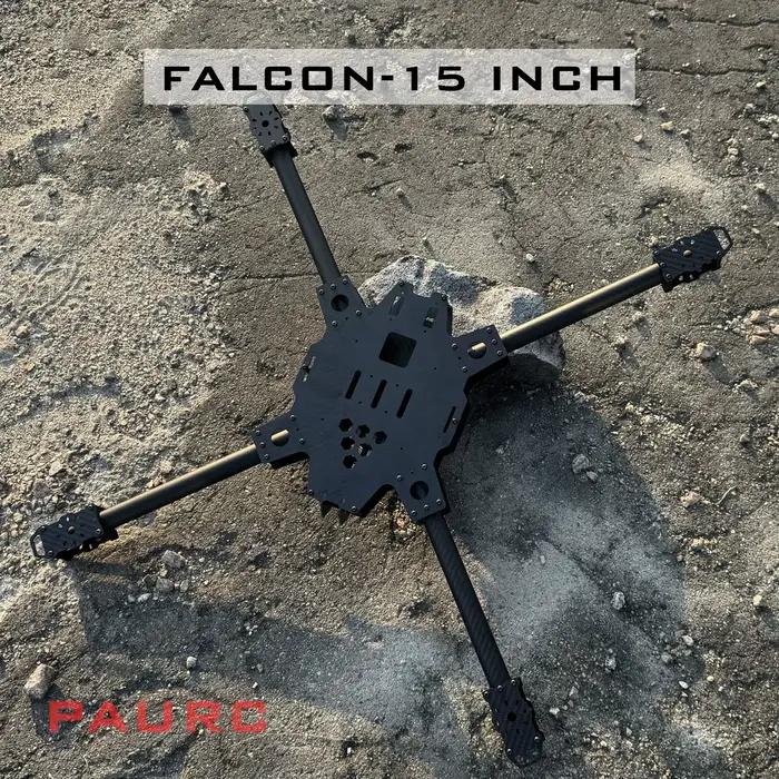 PAURC FALCON Cadre de drone FPV 15 pouces - Quadrirotor 4 axes en fibre de carbone pour longue porté