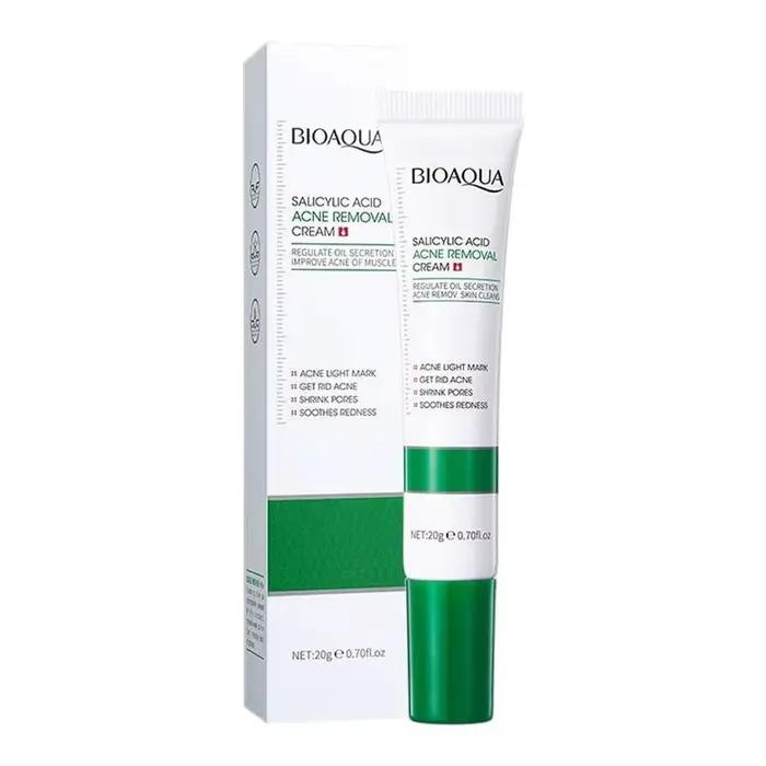 Crème Traitante Anti-Acné à l'Acide Salicylique : Régule la Sécrétion de Sébum, Minimise les Pores,