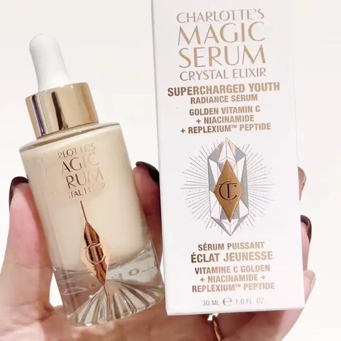 Charlotte Tilbury Set : Poudre Compacte Contrôle Sébum, Fond de Teint Liquide Waterproof, Correcteur