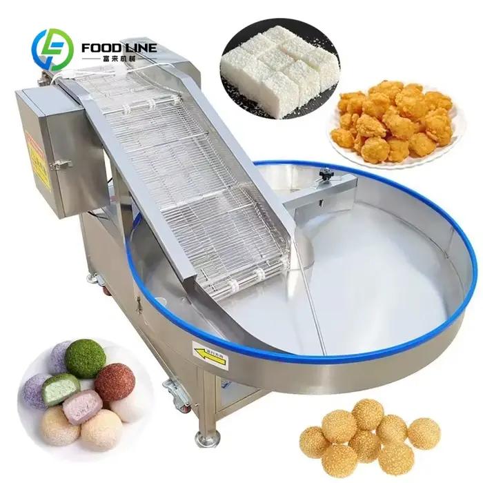 Machine de revêtement par poudrage personnalisée pour la farine de panure de poulet, le sucre, le se