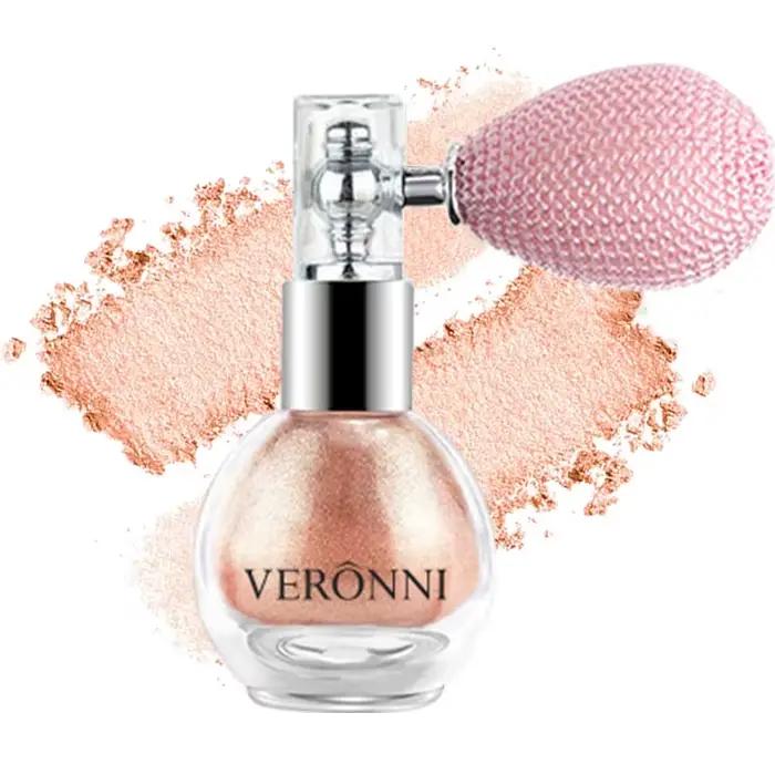 Spray de maquillage en poudre pour surligneur corporel à paillettes, poudre scintillante pour cheveu