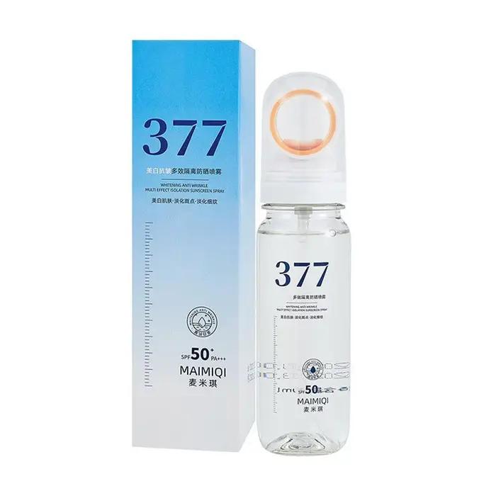 377 Spray de protection solaire SPF50 + Anti-âge Anti-rides hydratant blanchissant crème solaire Spr