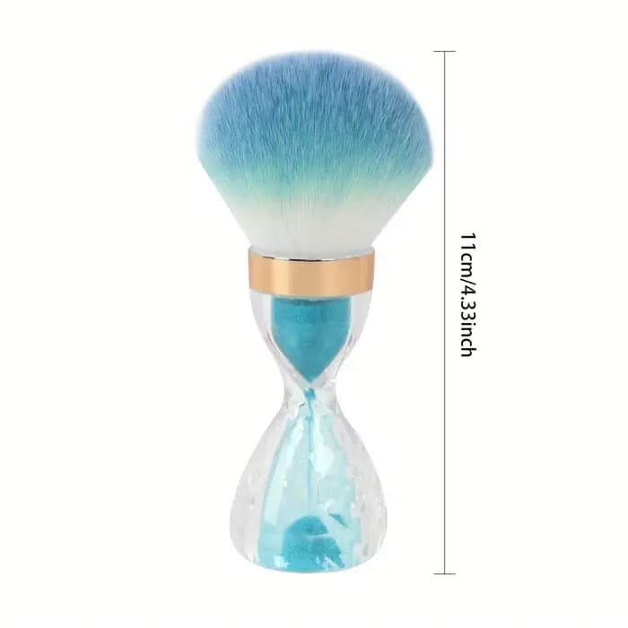 Brosse à poussière pour Nail Art, poignée en sablier, pour enlever la poudre, nettoyage doux, pour m