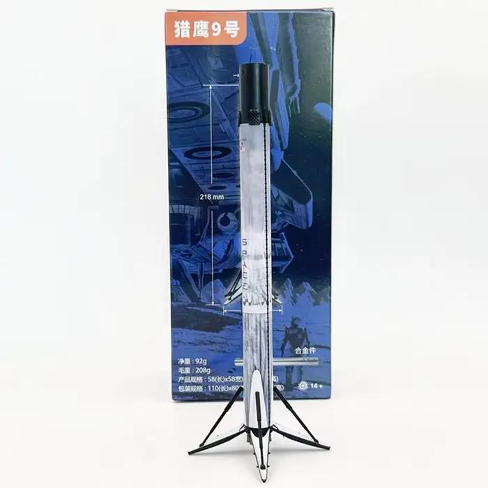 Modèle de fusée SpaceX Falcon 9, échelle 1/200, jouet en métal moulé sous pression pour Collection