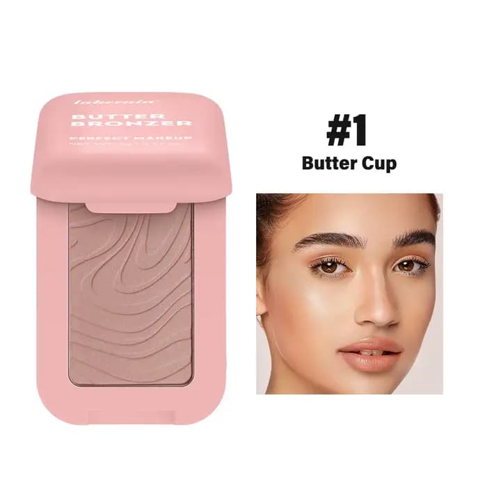 Bronzer beurre bronzant pour teintes foncées Palette de contour avec nuances marron mat pour nez jou