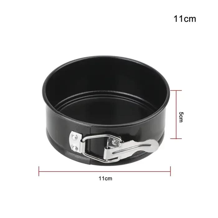 Moule de cuisson en métal antiadhésif à fond amovible, poêle à gâteau ronde, ustensiles de cuisson,