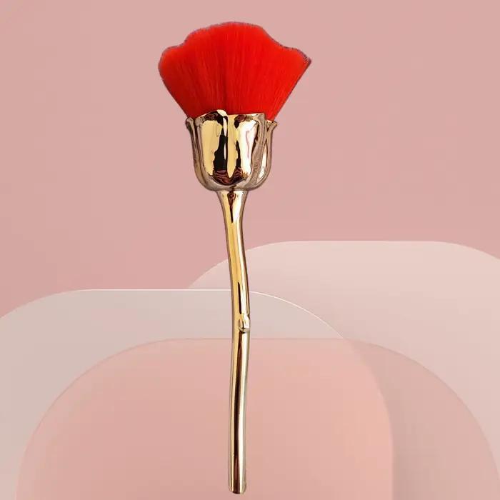 1pc pinceau à poudre Rose tête pinceau de maquillage Rose unique poudre brosse fond de teint maquill