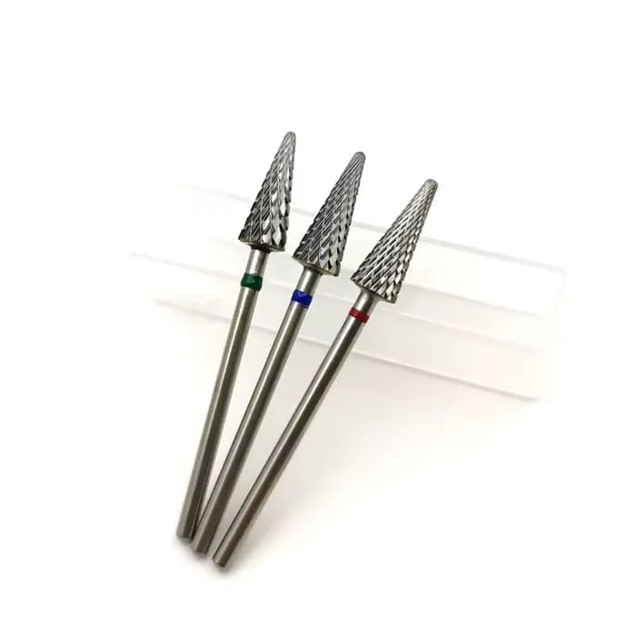 HYTOOS-Foret à Ongles en Forme de Cône, Fraise en Carbure pour Manucure, Fraise à Distance, Accessoi