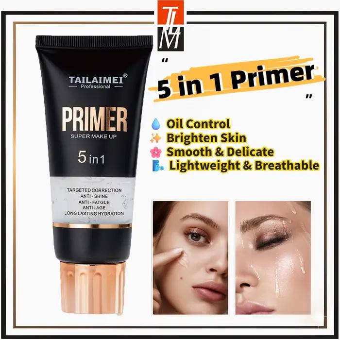 TLM TAILAIMEI 5 en 1 apprêt Maquillaje contrôle de l'huile primaire hydratant longue durée Base de m