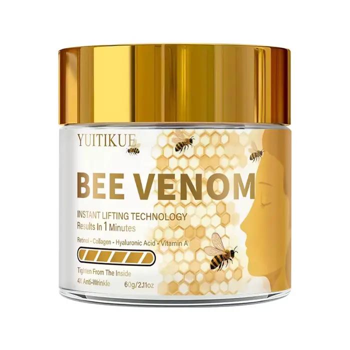 Crème liftante au venin d'abeille YUITIKUE 60g, raffermissante en 1 minute, 4X anti-rides avec rétin