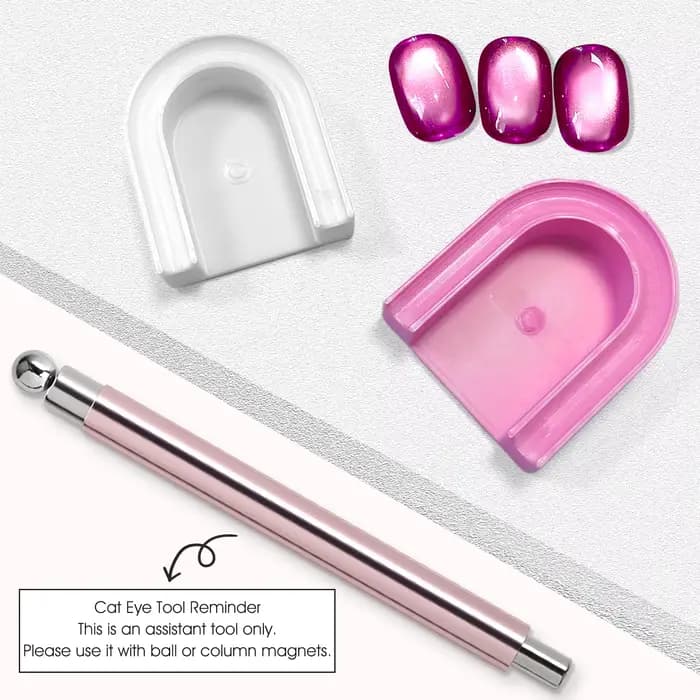Outil de guidage de vernis Gel magnétique en forme de U, support d'assistant magnétique pour ongles