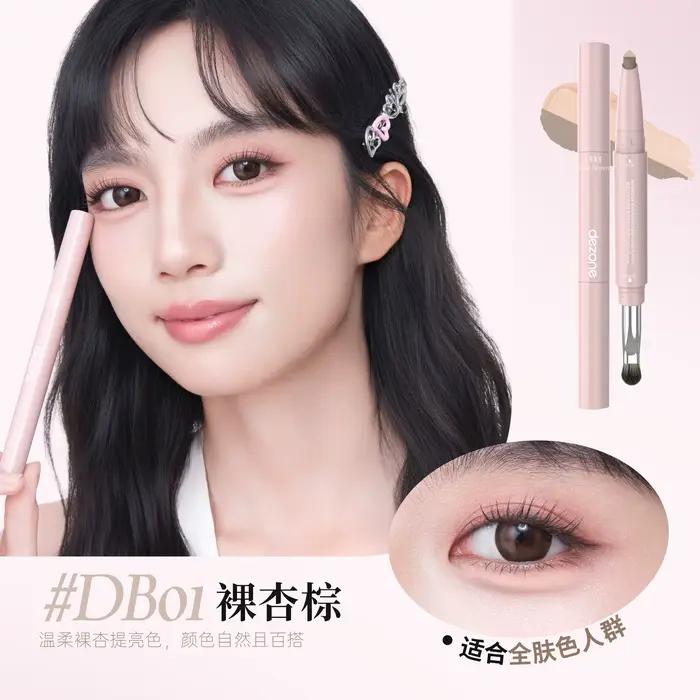 DEZONE Double tête sous les yeux mise en évidence crayon outil de contour, cosmétiques pour le visag