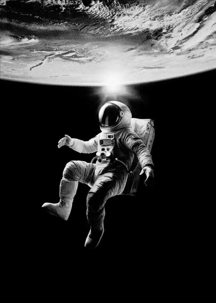Toile imprimée de l'espace rétro de la NASA, Art mural Vintage, fusée d'astronaute, Station spatiale