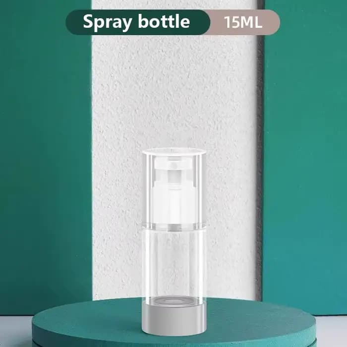 Bouteille à pompe transparente sans air pour crème cosmétique, distributeur de taille de voyage, réc