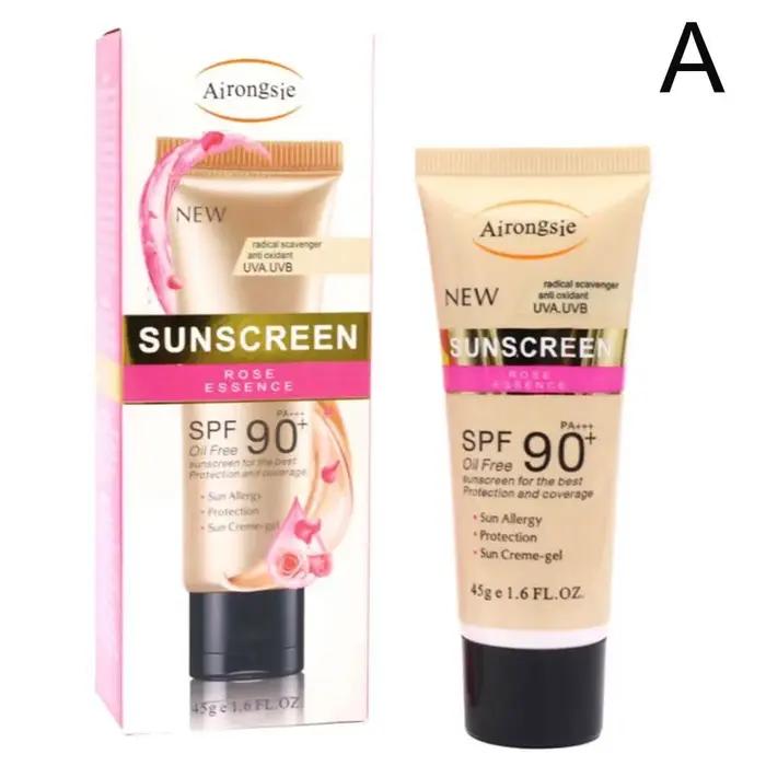 Crème solaire pour le visage et le corps, SPF90 + UV, rafraîchissante, hydratante, non grasse, à abs