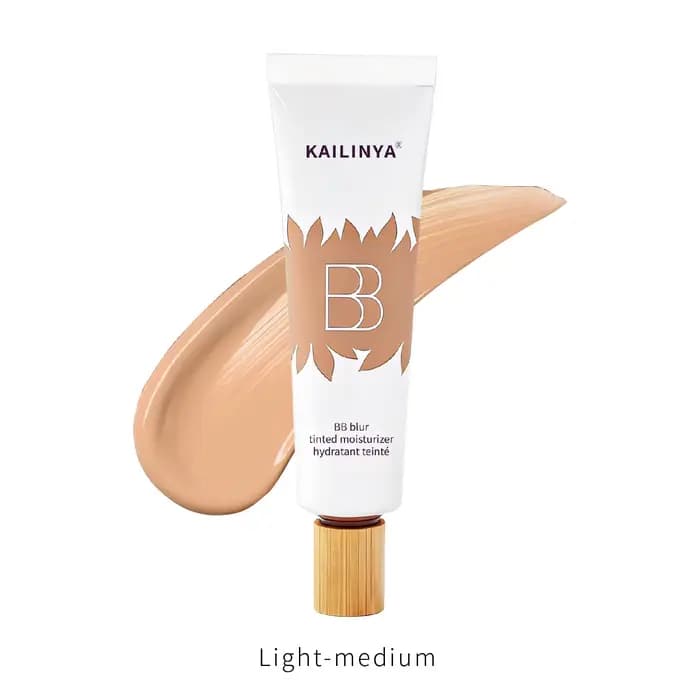 Crème BB avec primer et fond de teint contouring – Hydratante pour peaux sèches, maquillage longue d