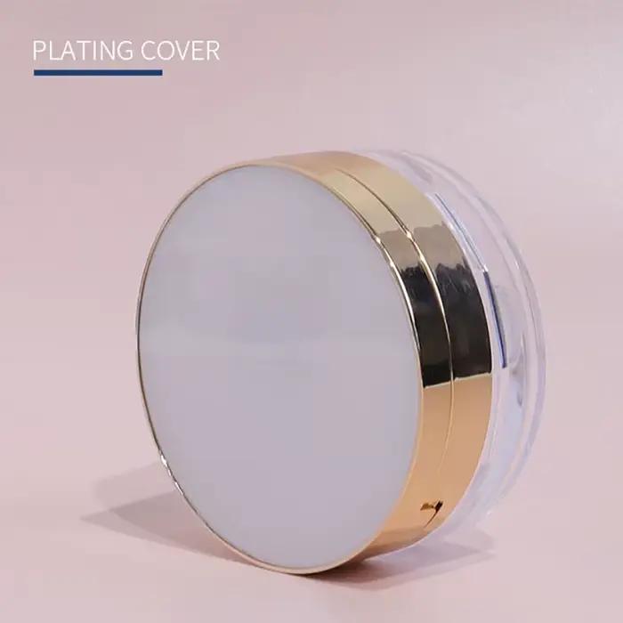 Boîte à poudre portable avec tamis, pot de maquillage de voyage cosmétique, récipient avec bouffée d