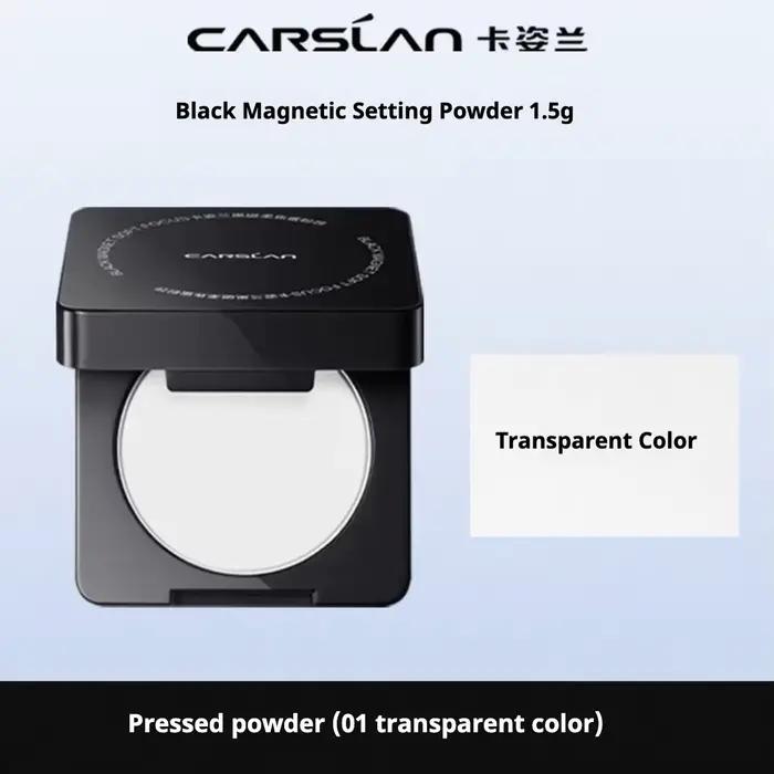 Carslan poudre à réglage magnétique noir brume Fine contrôle de l'huile léger Transparent longue dur