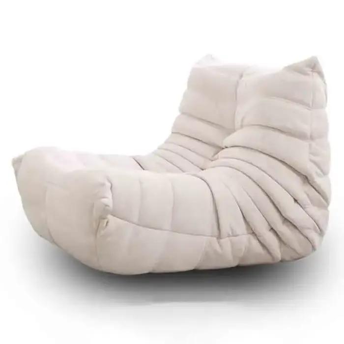 Canapé de sol paresseux, chaise de feu douce, pouf sans accoudoirs, pour Salon, chambre à coucher, S