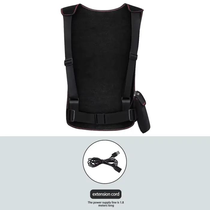Gilet chauffant électrique enveloppant pour le dos – Chaleur intégrale pour l'hiver – Soulagement de