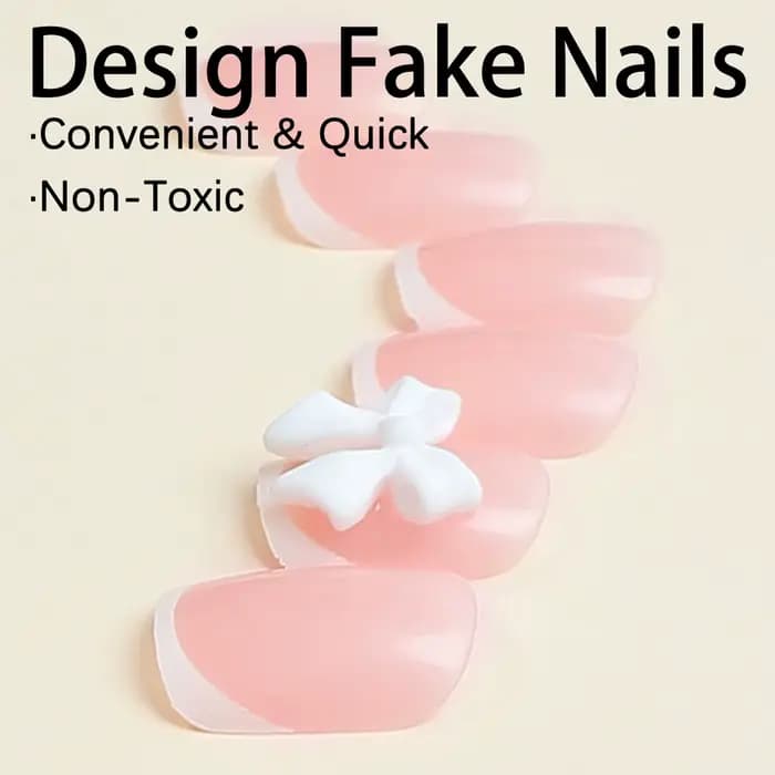 Conseils français pour ongles à pression, longue durée, élégants, artificiels, manucure, Art pour la