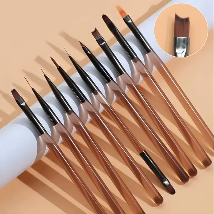 LINMANDA – stylo de conception pour nail art, outils de peinture avec pinceau pour gel d'extension d