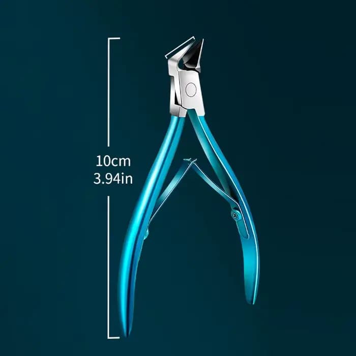 Coupe-ongles en acier inoxydable, lame droite pour ongles incarnés et épais, pointe pointue et point