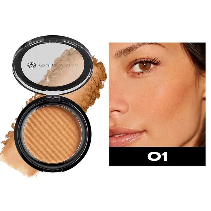 Palette de poudre de contour imperméable, finition mate, bronzant, modification de l'ombre du nez, c