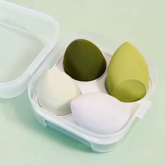 Ensemble d'éponges à maquillage Beauty Egg avec boîte à œufs, fond de teint, crème pour le visage, p