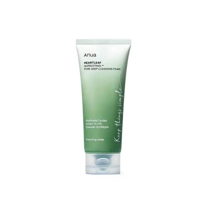 Ensemble de soins de la peau Anua, nettoyant visage Heartleaf, mousse nettoyante, nettoyage en profo