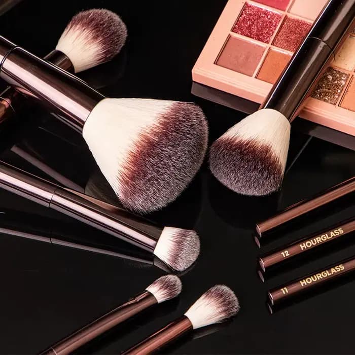 Hourglass Cruelty Free Maquillage Brush-2024New 10 Pinceaux Ensemble Blush Poudre Fard À Paupières F