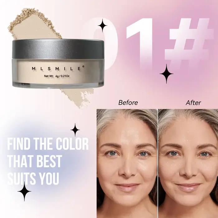 MLSIMLE 4 couleurs naturel miroitant perle réglage poudre contour mise en évidence imperméable à l'e